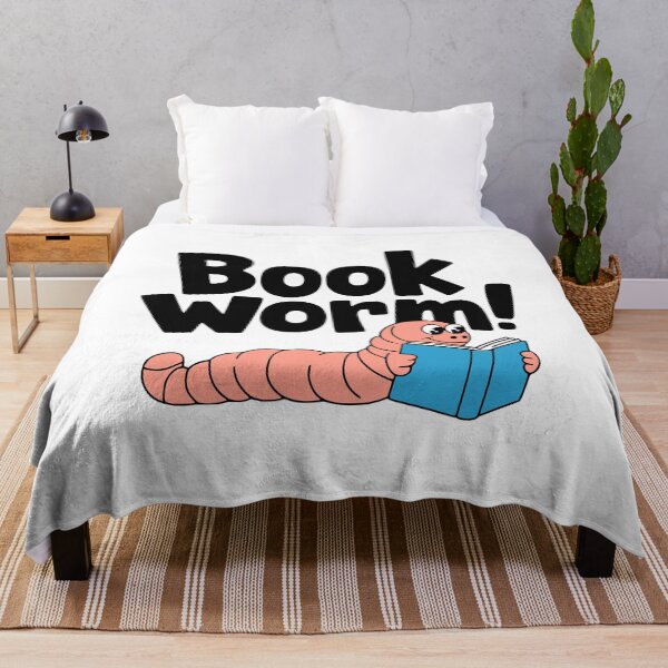 Item preview, Bookworm! Cute Book Worm Reading A Book Pun designed and sold by PMCreative.