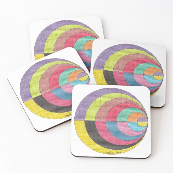 Item preview, Multicolored semicircle - compass drawing designed and sold by nounouangelique.