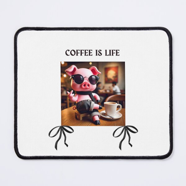 Item preview, COFFEE PIG AND LOOPS designed and sold by lucycrush.