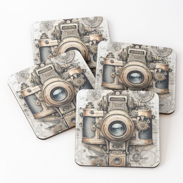 Item preview, Vintage Camera Blueprint – A Retro Engineering Masterpiece designed and sold by drawbey.