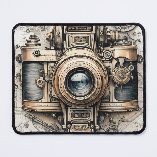 Item preview, Vintage Camera Blueprint – A Retro Engineering Masterpiece designed and sold by drawbey.
