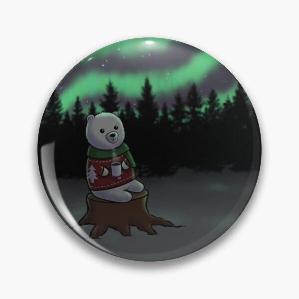 Item preview, Polar bear watching northern lights designed and sold by Starcatcherr.