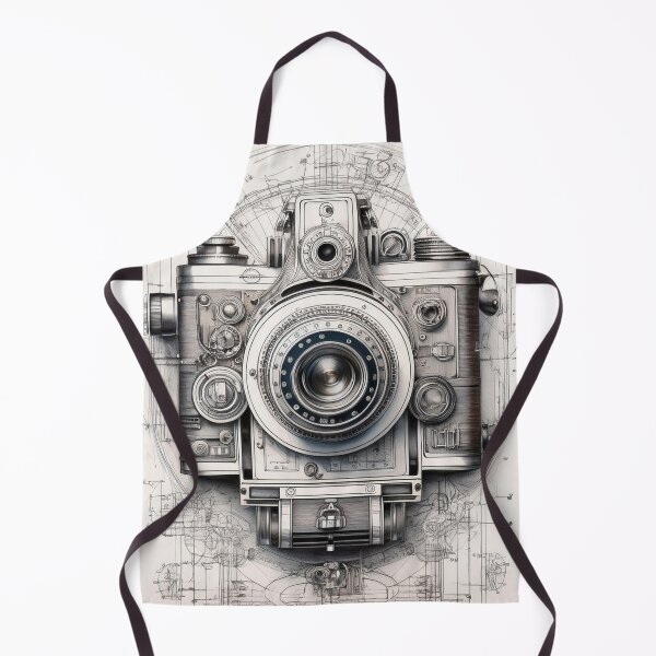 Item preview, Vintage Camera Blueprint – A Retro Engineering Masterpiece designed and sold by drawbey.