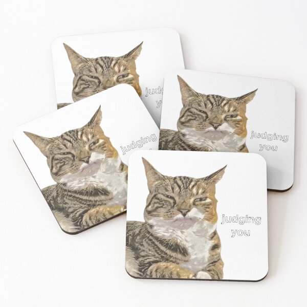 Item preview, Judging You - Cat Meme designed and sold by velvetearth.