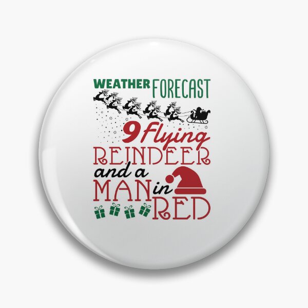 Item preview, Funny Meteorology Christmas Forecast Reindeer Man in Red designed and sold by jaygo.