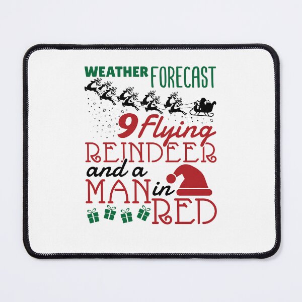 Item preview, Funny Meteorology Christmas Forecast Reindeer Man in Red designed and sold by jaygo.