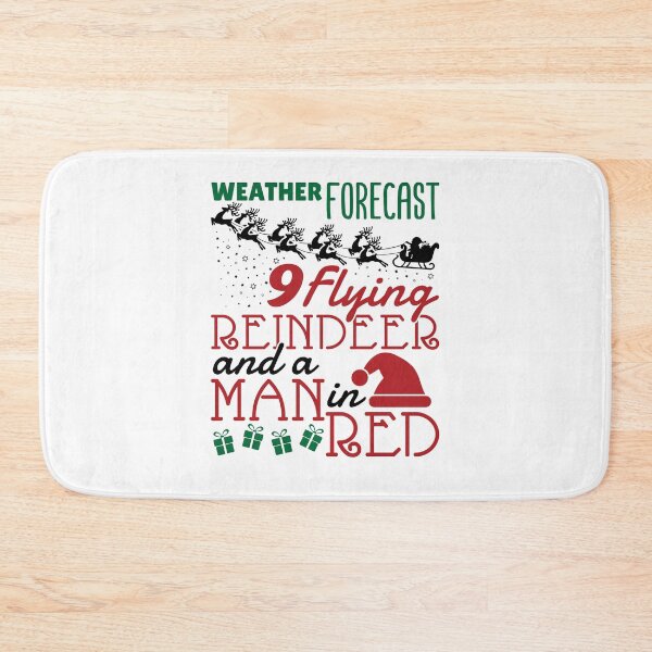 Item preview, Funny Meteorology Christmas Forecast Reindeer Man in Red designed and sold by jaygo.