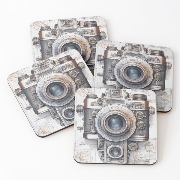 Item preview, Vintage Camera Blueprint – A Retro Engineering Masterpiece designed and sold by drawbey.