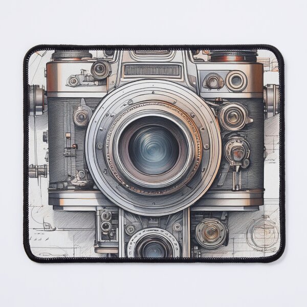 Item preview, Vintage Camera Blueprint – A Retro Engineering Masterpiece designed and sold by drawbey.