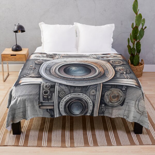 Item preview, Vintage Camera Blueprint – A Retro Engineering Masterpiece designed and sold by drawbey.