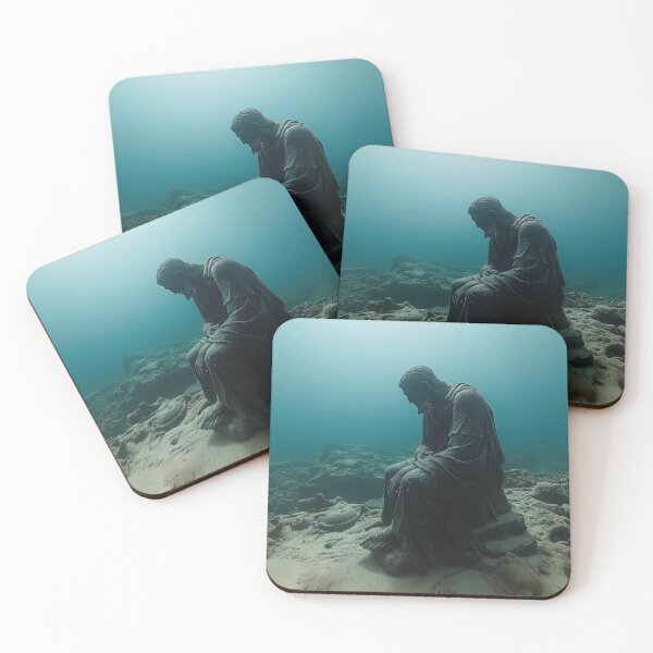 Item preview, Marine - Sunken Greek Statue designed and sold by KootenayDesigns.