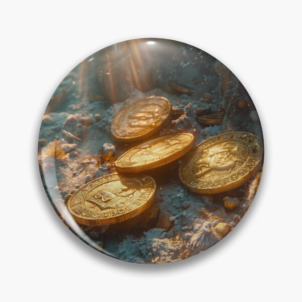Item preview, Marine - Sunken Pirate Doubloons designed and sold by KootenayDesigns.