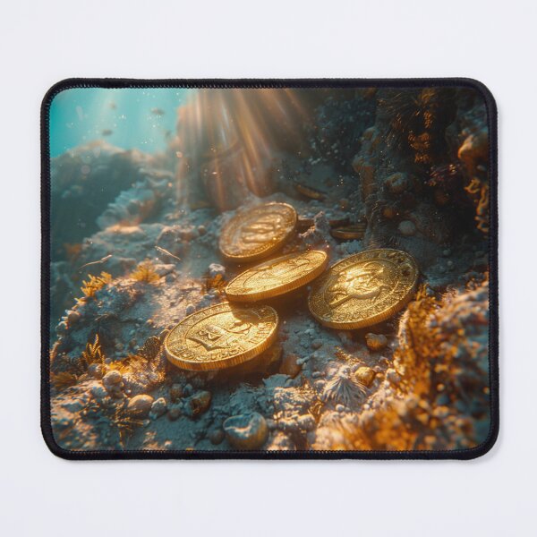 Item preview, Marine - Sunken Pirate Doubloons designed and sold by KootenayDesigns.