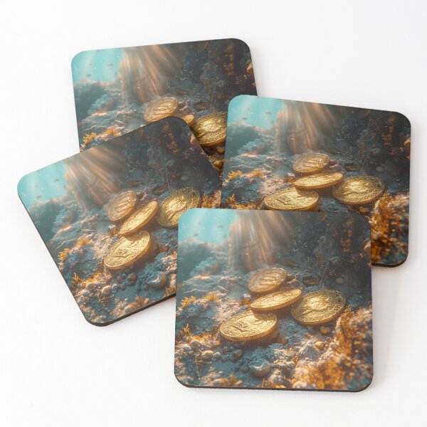 Item preview, Marine - Sunken Pirate Doubloons designed and sold by KootenayDesigns.