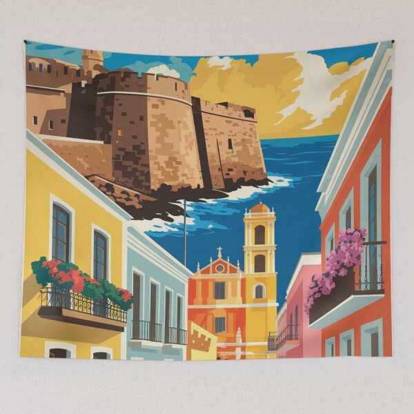 Item preview, San Juan Vintage Travel Poster designed and sold by TravelerRat.