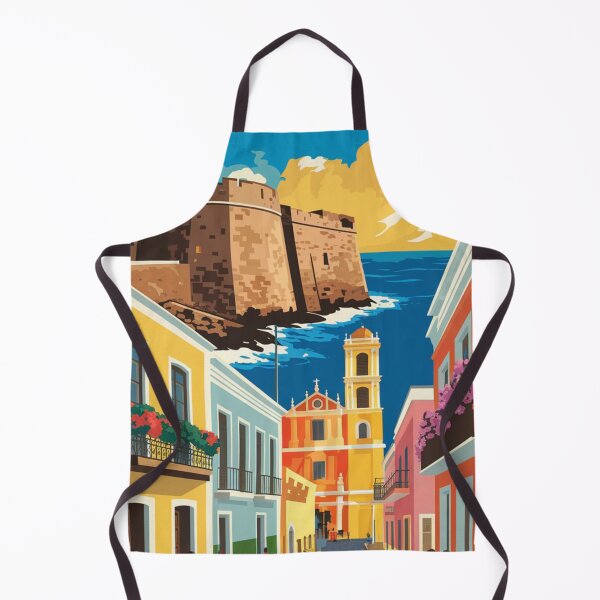 Item preview, Póster de viaje vintage de San Juan designed and sold by TravelerRat.