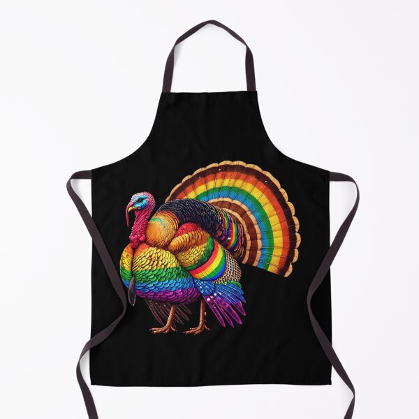 Item preview, Rainbow PRIDE Turkey Thanksgiving Design designed and sold by BlankCanvasHaHa.