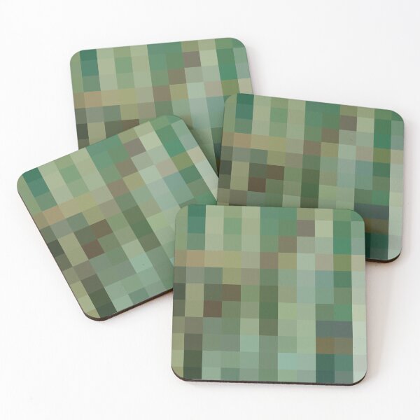 Item preview, Abstract green  square pattern designed and sold by StudioViArt.
