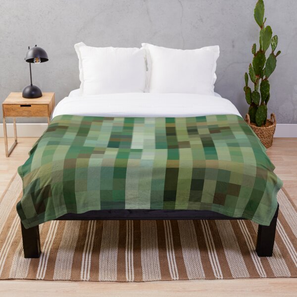 Aperçu de l'œuvre Motif carré vert abstrait créée et vendue par StudioViArt.