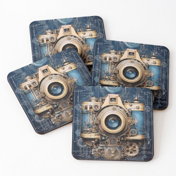 Item preview, Vintage Camera Blueprint – A Retro Engineering Masterpiece designed and sold by drawbey.