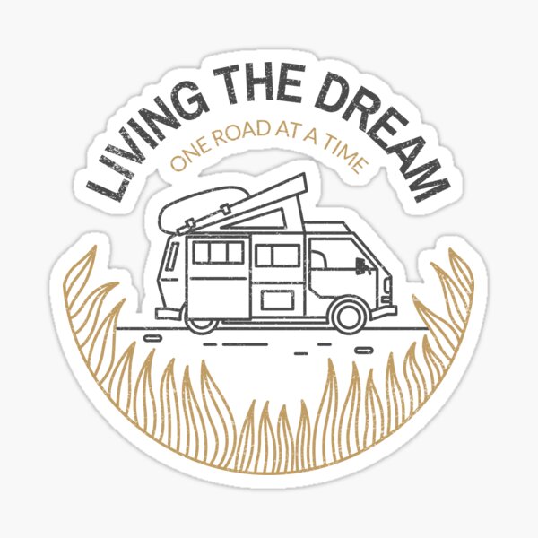 Item preview, Living the Dream Camper Van Design designed and sold by AwesomeStreet.