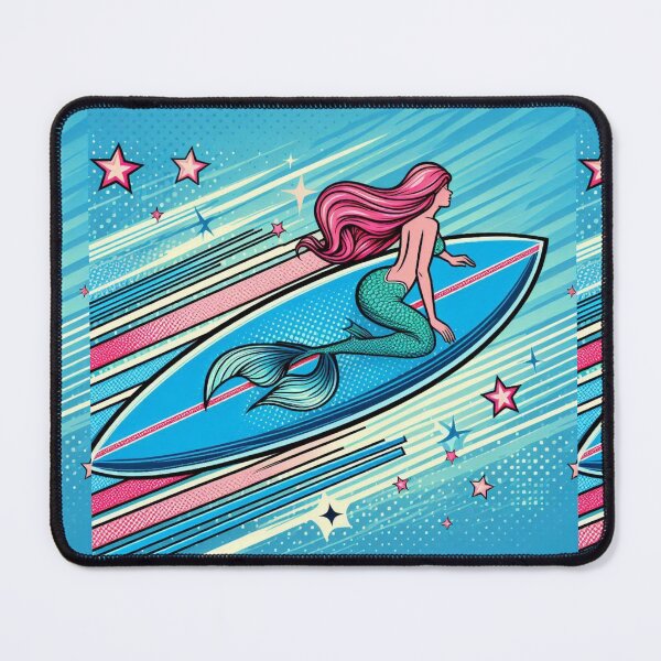 Item preview, Mermaid Surfing designed and sold by SaltySurfgirl.