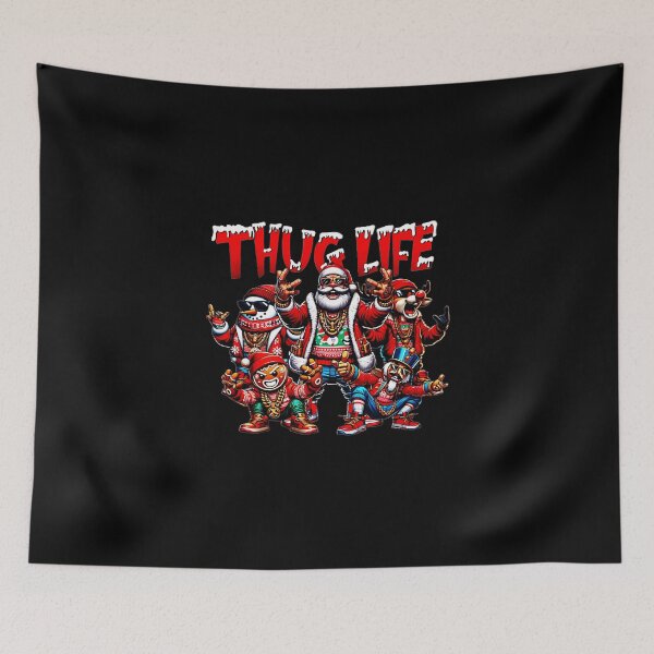 Item preview, Thug Life Christmas Thug Life Santa Reindeer designed and sold by DesignSTKRSA.