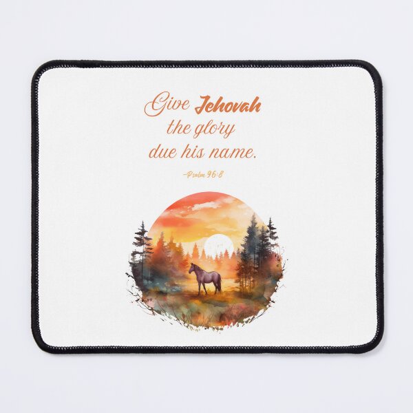 Item preview, "Give Jehovah the Glory due his Name"  - Psalm 96:8 JW 2025 Year Text - Sunset Landscape designed and sold by Kishaprints.