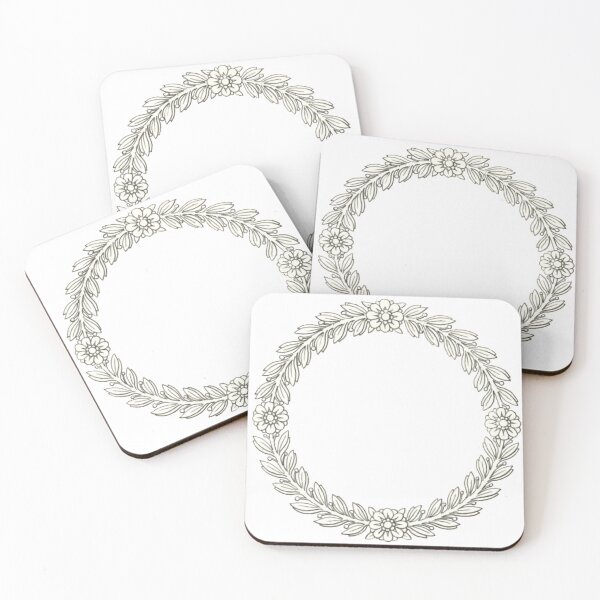 Item preview, Wreath with Flowers Illustration designed and sold by HawthorneFlame.