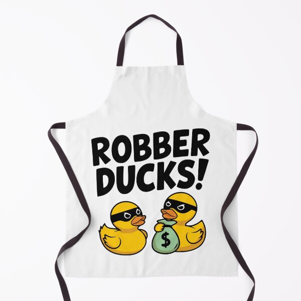 Item preview, Robber Ducks! Cute Rubber Duck Thief Pun designed and sold by PMCreative.