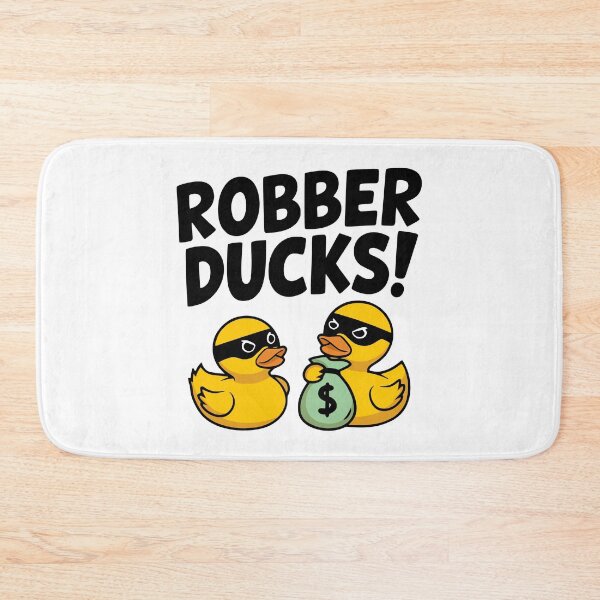 Item preview, Robber Ducks! Cute Rubber Duck Thief Pun designed and sold by PMCreative.