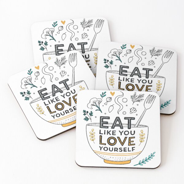 Item preview, Eat Like You Love Yourself – Empowering Wellness - bowl of love designed and sold by pixelated_echoes.