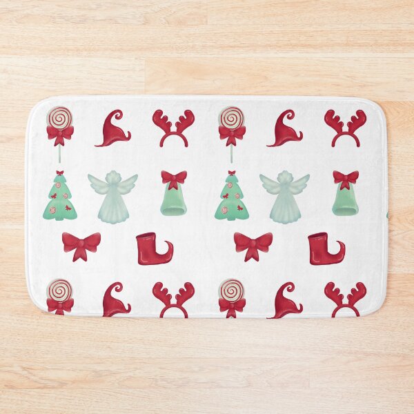 Item preview, Festive sticker design with Christmas decorations designed and sold by olenapetol.