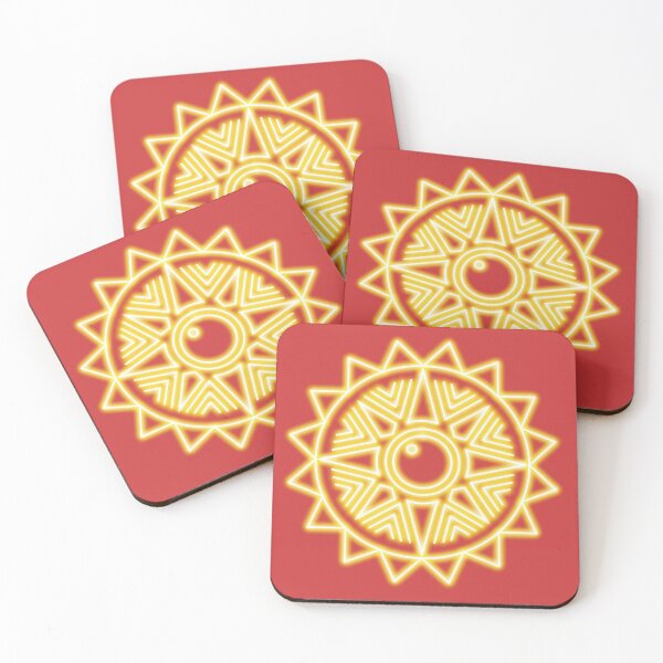Item preview, Neon effect sun design #2 red background designed and sold by PEB-creative24.