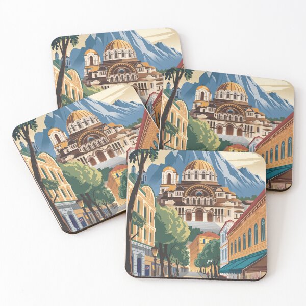 Item preview, Sofia Vintage Travel Poster designed and sold by TravelerRat.