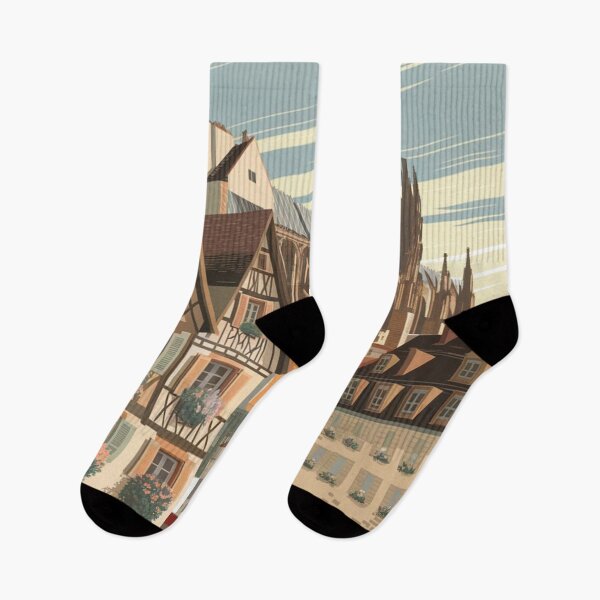 Item preview, Strasbourg Vintage Travel Poster designed and sold by TravelerRat.