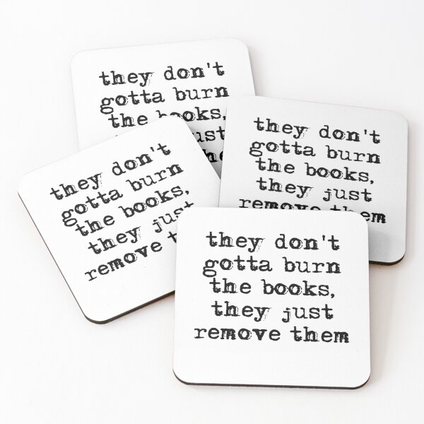 Item preview, They don't gotta burn the book, they just remove them-ratm- black designed and sold by HerbalBlue.