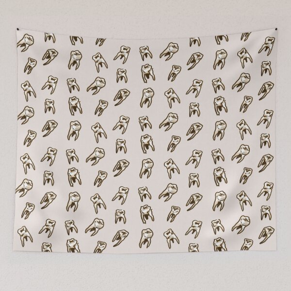 Item preview, teeth designed and sold by small things club.