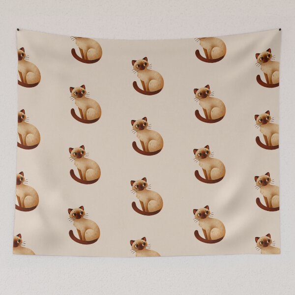 Item preview, Children’s book style Siamese cat  designed and sold by ColorfulMouse.
