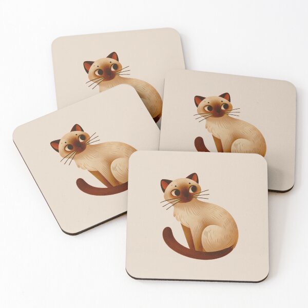 Item preview, Children’s book style Siamese cat  designed and sold by ColorfulMouse.