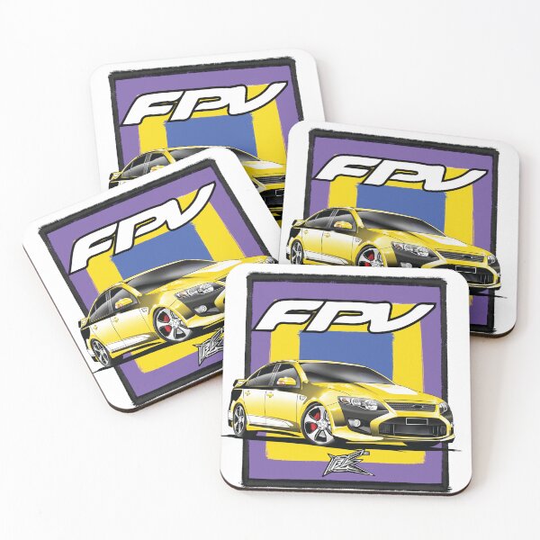 Item preview, ford falcon FG fpv yellow white  designed and sold by NaquashM.