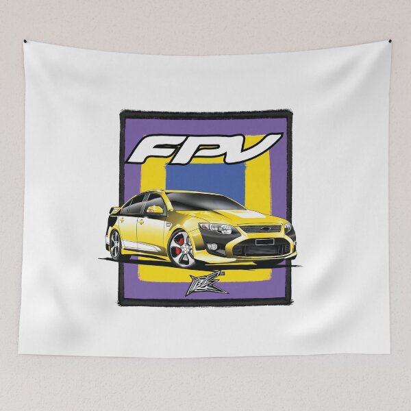 Item preview, ford falcon FG fpv yellow white  designed and sold by NaquashM.