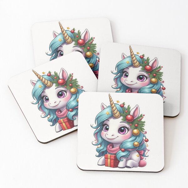 Item preview, Christmas Cartoon Unicorn designed and sold by Krieghorn.