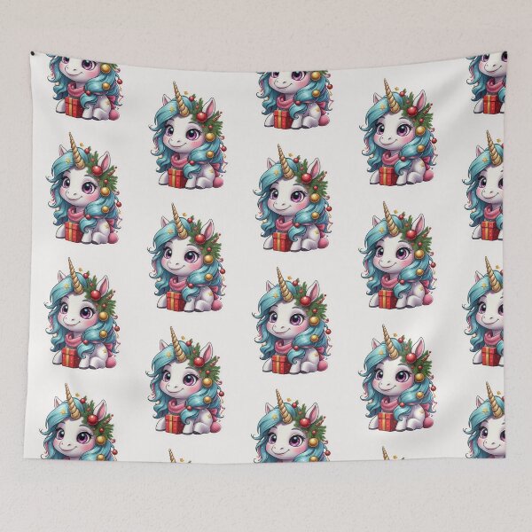 Item preview, Christmas Cartoon Unicorn designed and sold by Krieghorn.