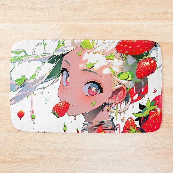 Item preview, Playful Strawberry Anime Girl designed and sold by bubblegoth.