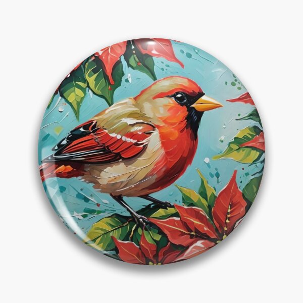 Item preview, Robin and Poinsettia designed and sold by Jasna Dragun.