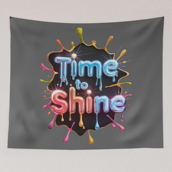 Item preview, Time to shine, typography designed and sold by Dot1001.