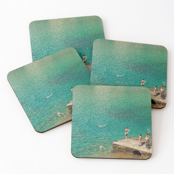 Item preview, People swimming in lagoon designed and sold by Gaspar Avila.