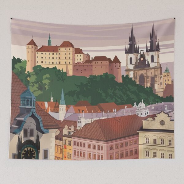 Item preview, Brno Vintage Travel Poster designed and sold by TravelerRat.