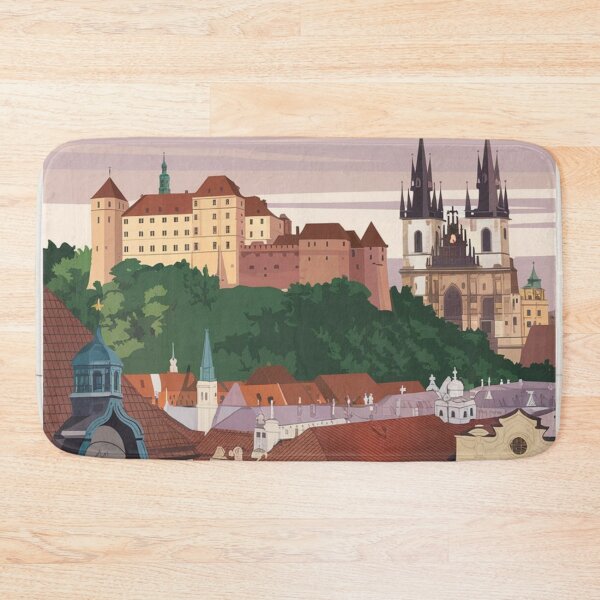 Item preview, Brno Vintage Travel Poster designed and sold by TravelerRat.